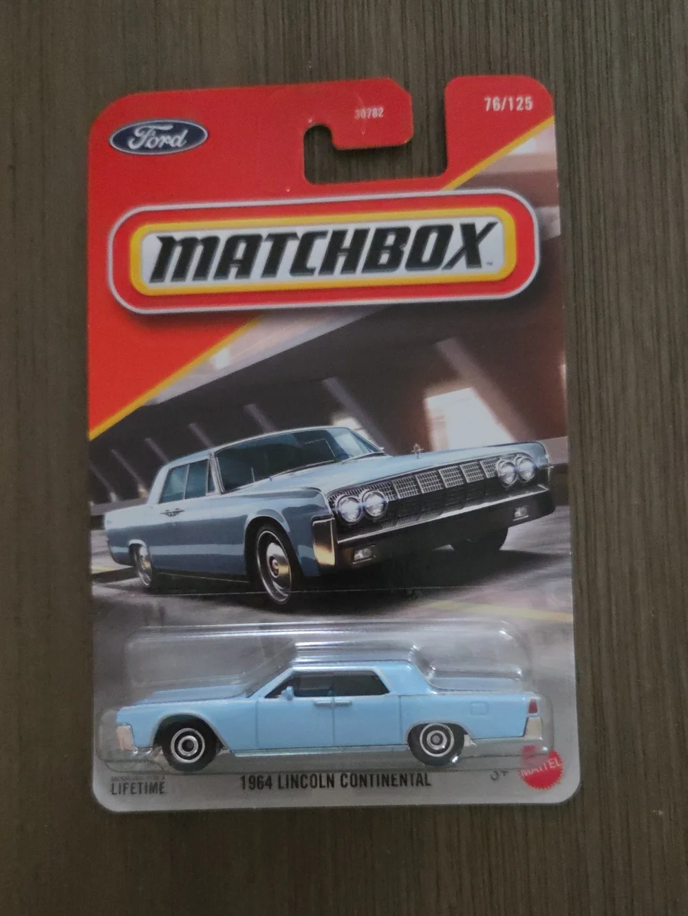 Matchbox 1964 Lincoln Continental Toy Car - Light Blue